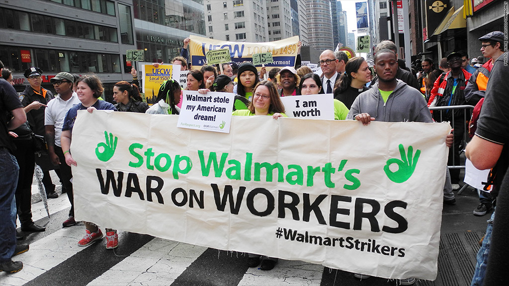 walmart employees protest